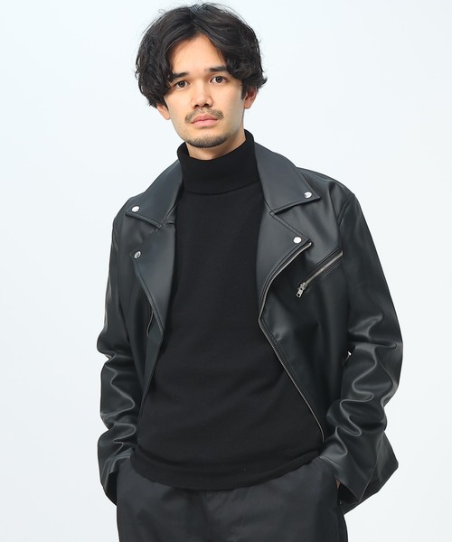 革ジャン ライダース 「WEB限定」 フェイクレザー ダブルライダース