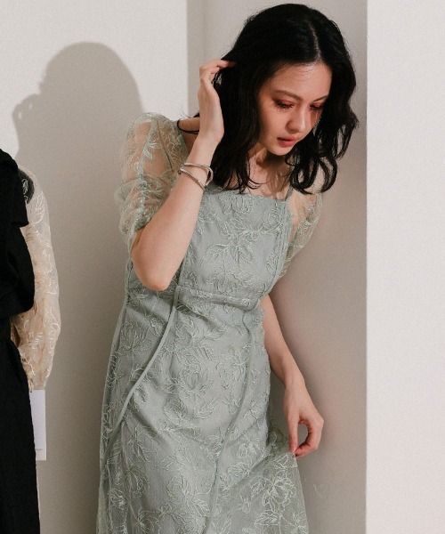 DONOBAN（ドノバン） ドレス 「ANDRESD」wave piping frare dress