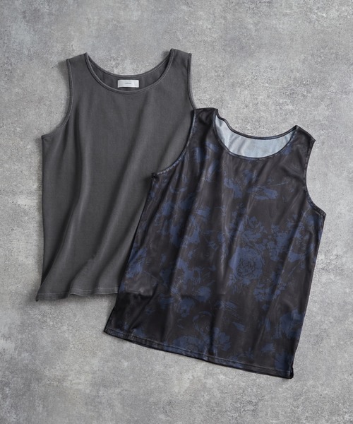 ADRER（アドラー） タンクトップ 3way mesh/cotton combination