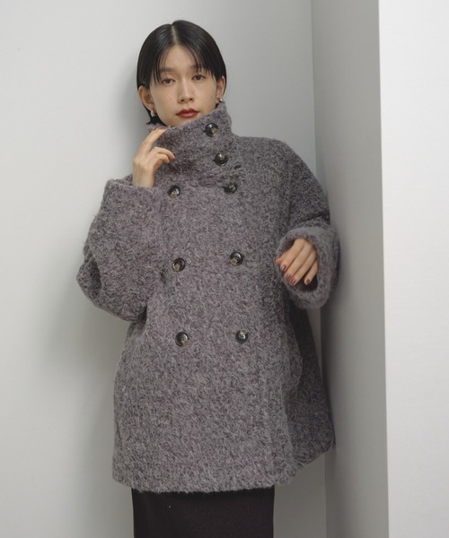 Shelly island（シェリーアイランド） コート アウター 2WAYシャギー