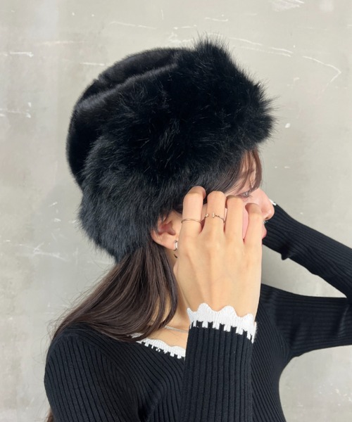 Loco Ocean（ロコオーシャン） 帽子 ハット ふわふわファーロシア帽