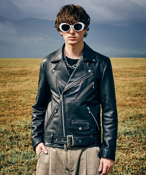 glamb（グラム） 革ジャン ライダース Calf Leather Riders Jacket