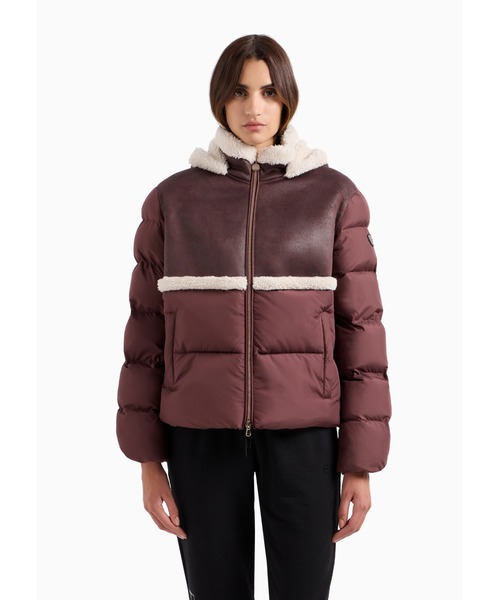 EA7 コート アウター 「エンポリオ アルマーニ EA7」フード付き