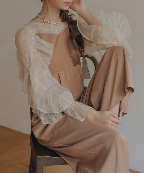 Dorry Doll（ドリードール） パンツドレス シアーフリルパンツドレス