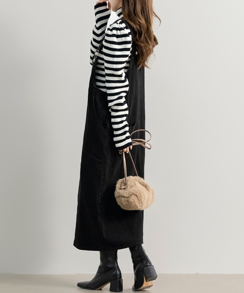 DAY CLOSET ジャンパースカート 「おうちで洗える/丈の調節可能