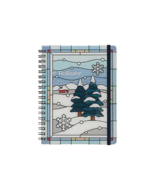Rollbahn 手帳 ロルバーン ポケット付メモ ステンドグラス L