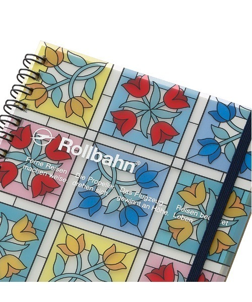 Rollbahn 手帳 ロルバーン ポケット付メモ ステンドグラス L