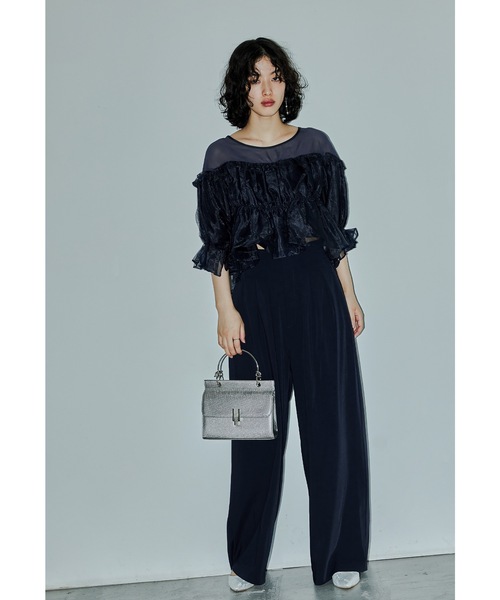 niana（ニアナ） パンツドレス ギャザートップスワイドパンツ