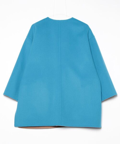 UNITED ARROWS（ユナイテッドアローズ） ノーカラーコート 38 コバルト