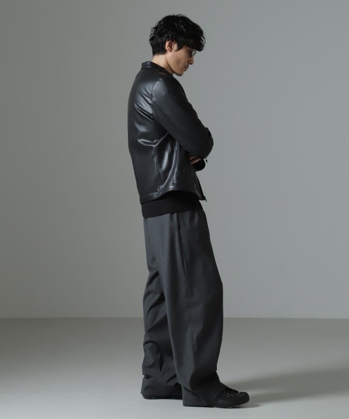 NANO universe（ナノ・ユニバース） ライダースジャケット M ブラック