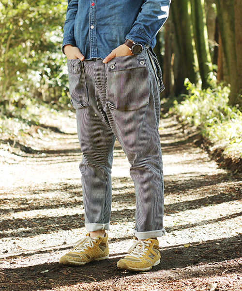 よし natal Design G55 サルエルフラップデニム32 G55 Sarouel Flap