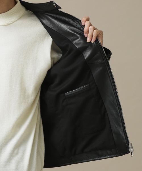 NANO universe（ナノ・ユニバース） レザージャケット M ブラック