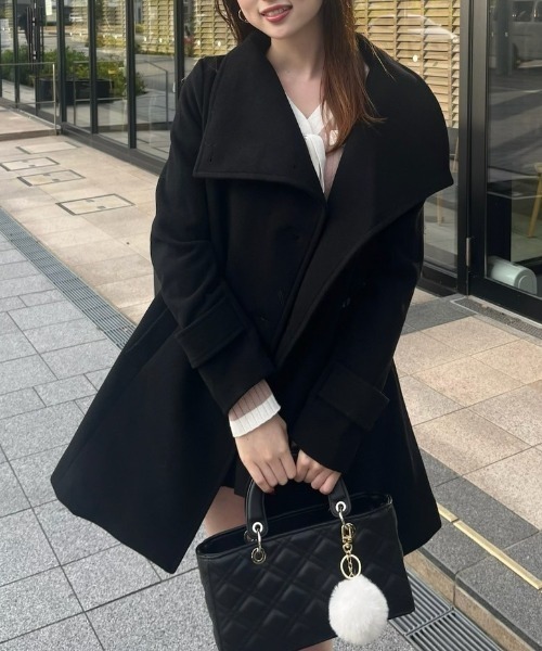 rienda（リエンダ） コート チェスターコート オーバーネック