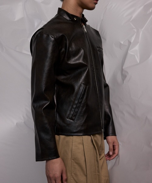 ジャケット・アウター 90-00s leather single riders jacket SINGLE