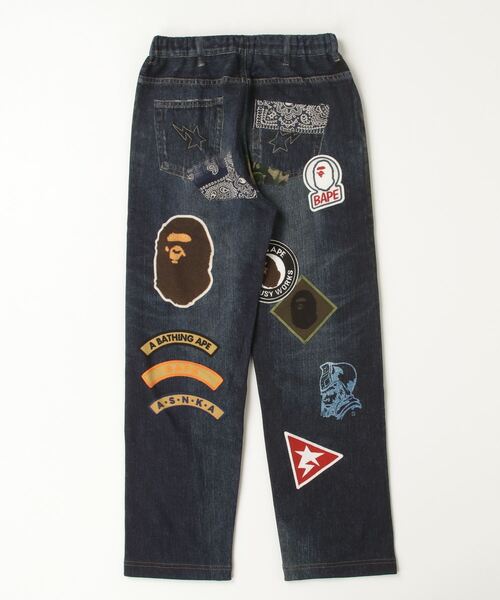 A BATHING APE（アベイシングエイプ） パンツ BAPE EMBLEM DENIM PRINT