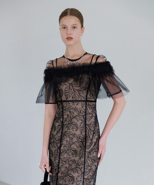 Leja（レジャ） ドレス 「LEJA」3WAYフラワーチュールアシンメトリーI