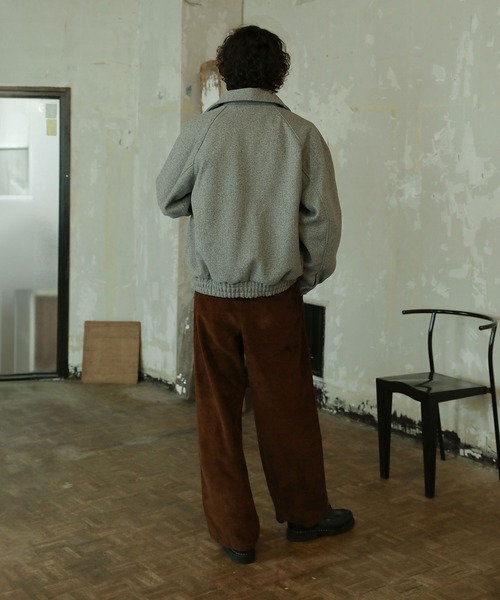 Bleme ブルゾン アウター ダブルジップ メルトンハリントンジャケット