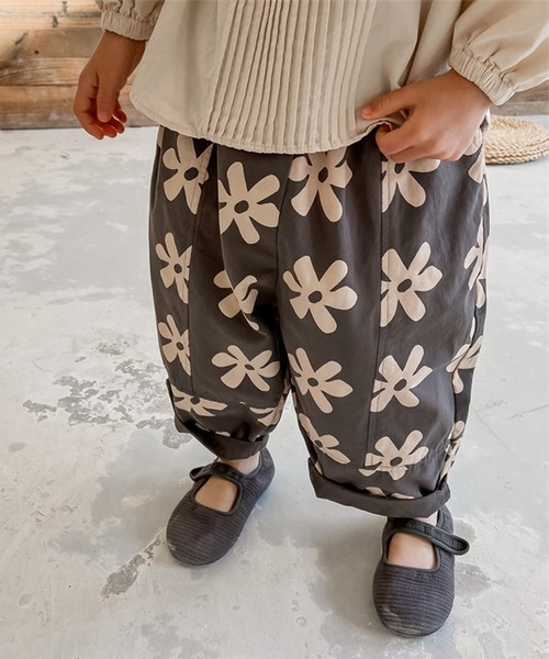 aimoha（アイモハ） パンツ aimoha-KIDS- 可愛い花柄スラックスパンツ