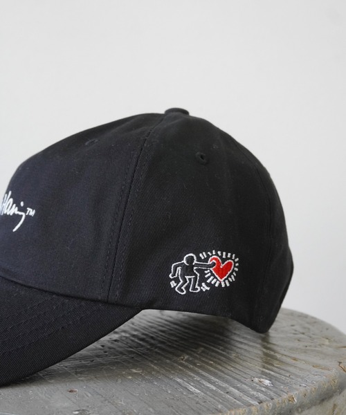 Keith Haring（キース ヘリング） キャップ 帽子 「 」 刺繍 プリント