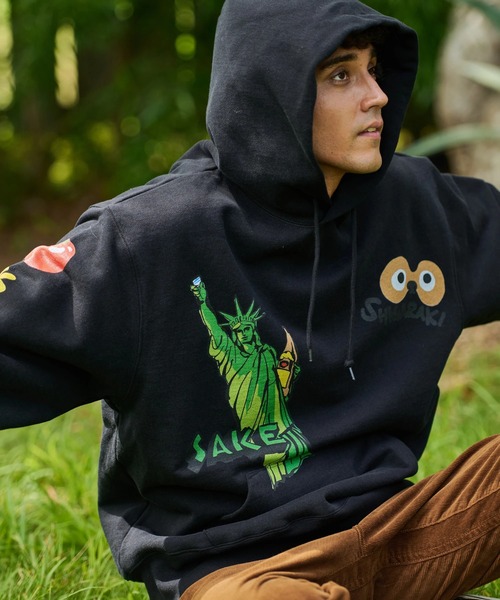 AOZORA（アオゾラ） パーカー 裏毛プルパーカ（日本酒） メンズ