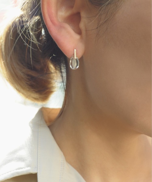 anq.（アンク） ピアス 「anq.」K10・ペアシェイプバースタッドピアス