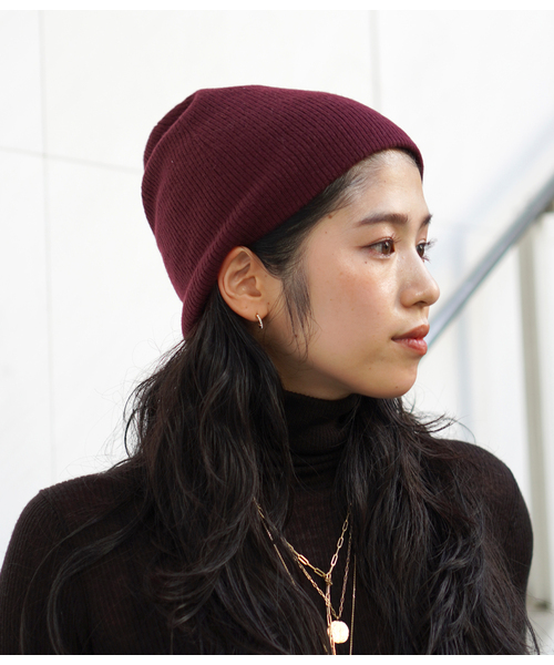 AP STUDIO ニット帽 ニットキャップ ソフトリブビーニー レディース
