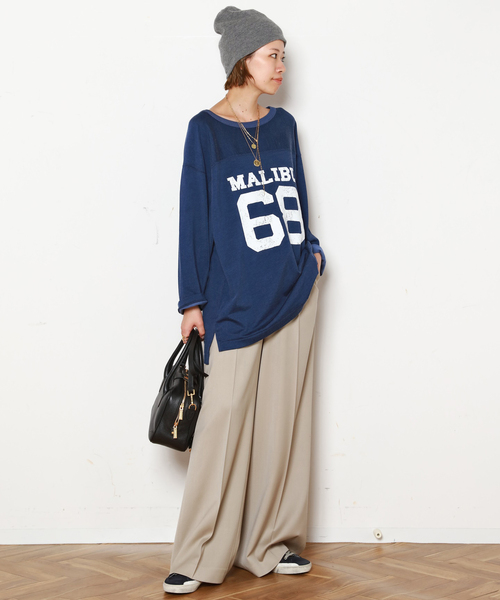 AP STUDIO ニット帽 ニットキャップ ソフトリブビーニー レディース