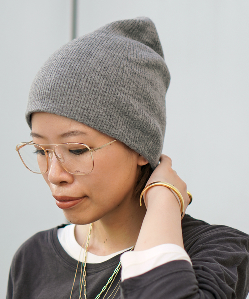AP STUDIO ニット帽 ニットキャップ ソフトリブビーニー レディース