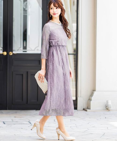 niana（ニアナ） ドレス 総レース結婚式ワンピースドレス : ZOZOTOWN