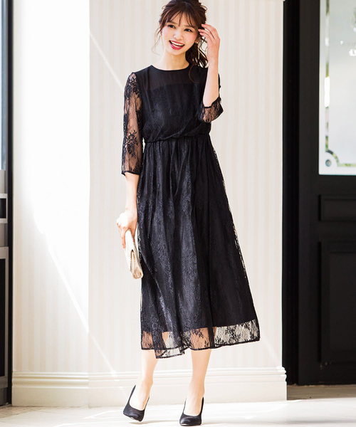 niana（ニアナ） ドレス 総レース結婚式ワンピースドレス : ZOZOTOWN