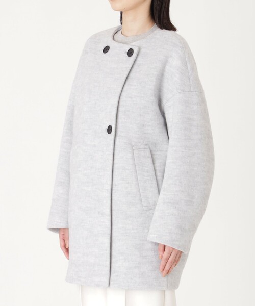 CAST:（キャスト コロン） ノーカラーコート コート 「イチオシ/蓄熱