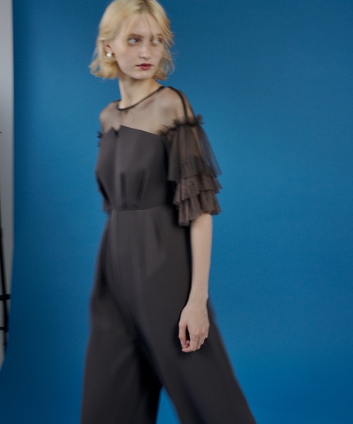 et.UNiVER パンツドレス Frill laverd sleeve dress : ZOZOTOWN Yahoo