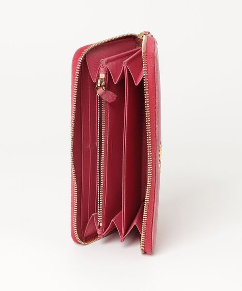 PRADA（プラダ） サフィアーノ ラウンドファスナー 長財布 - ピンク