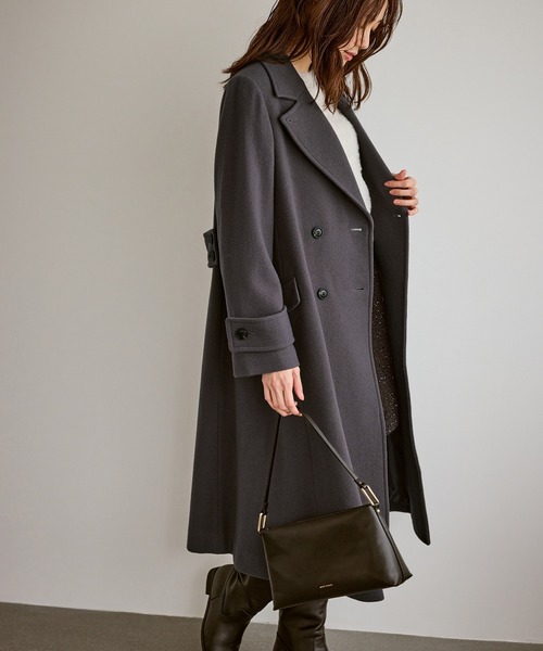 新品 タグなし 美品 ロペピクニック チェスターコート チャコール