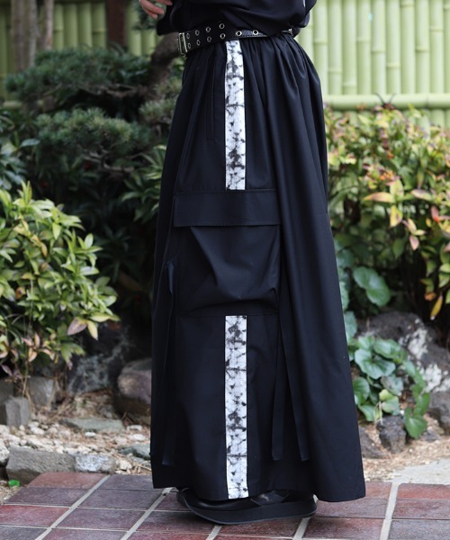 REZEN（リゼン） パンツ 霞柄サイドライン袴パンツ メンズ レディース