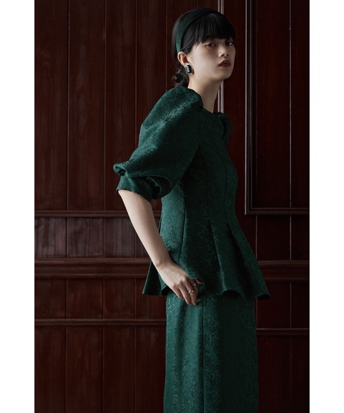 etoll.（エトル） ドレス フラワージャガードセットアップドレス