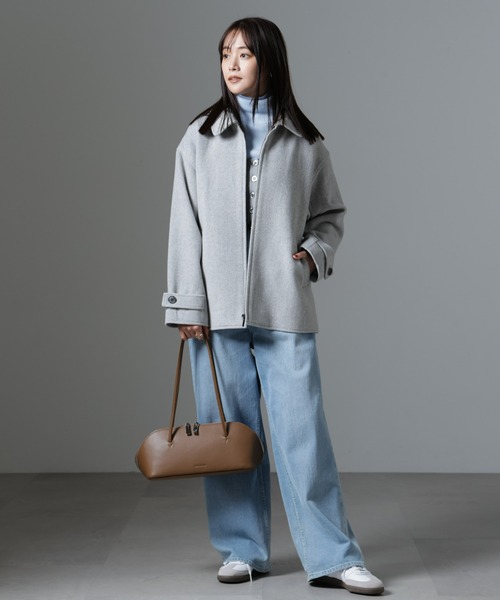 NANO universe（ナノ・ユニバース） ステンカラーコート コート ZIP