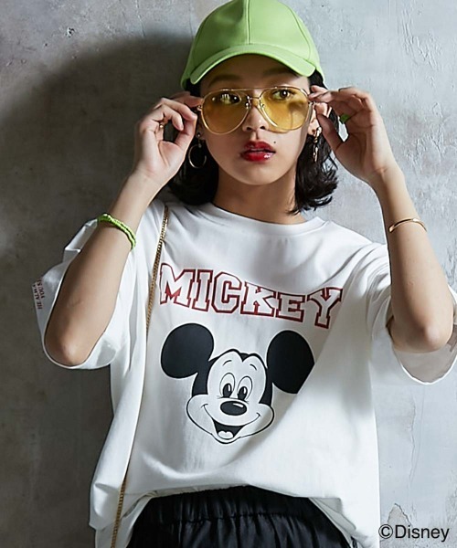 Disney（ディズニー） tシャツ ミッキーマウス/綿100％フェイス