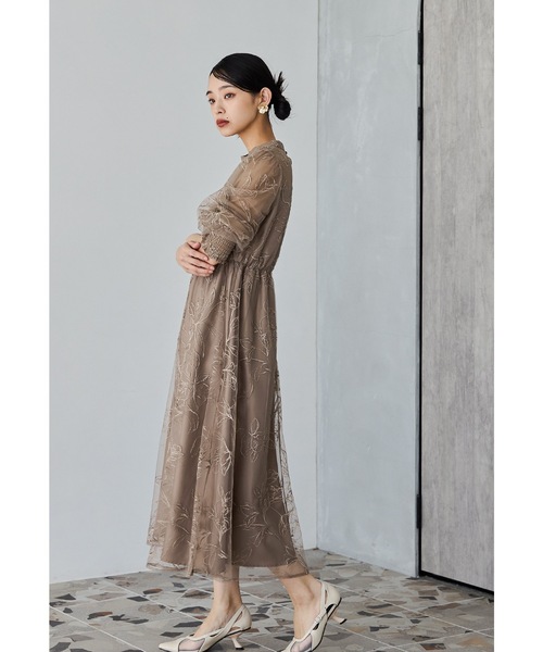 niana（ニアナ） ドレス ラメエンブロイダリーシアードレス 結婚式