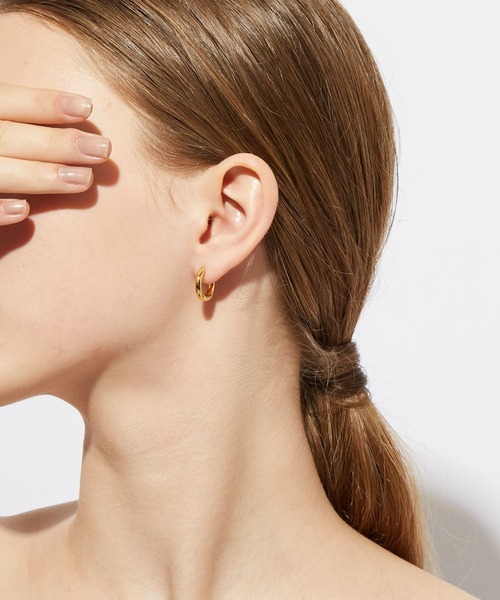 ARTIDA OUD ピアス 「bone」 small フープ ピアス レディース