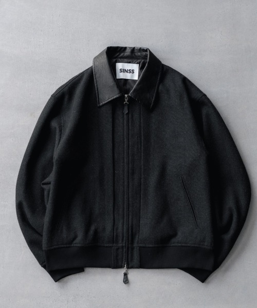 SINSS ブルゾン アウター Tweed short blouson / ツイードショート