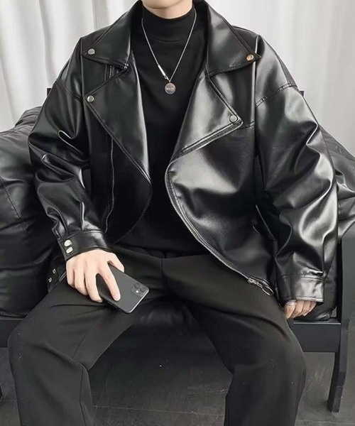 TopIsm（トップイズム） 革ジャン ライダース 「2025」PU素材 ダブル