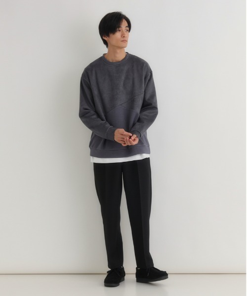 BACK NUMBER トレーナー スウェット 「BACK NUMBER」フェイクスエード