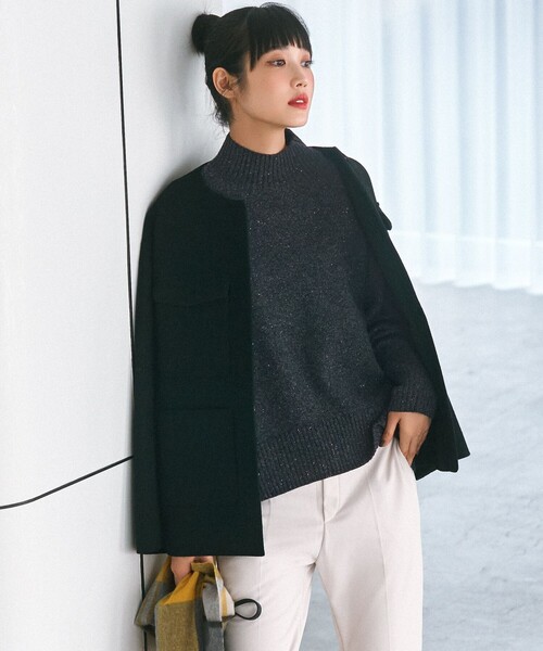 UNFILO（アンフィーロ） ニット セーター カシミヤブレンド ハイネック