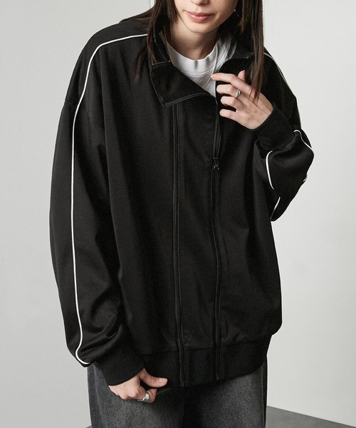 ジャージ 「Alfred Alex」ダブルジップアップサイドライントラック