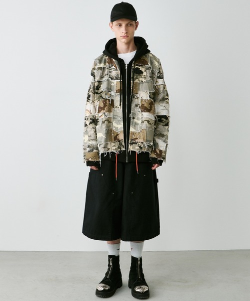 AIVER（アイバー） ミリタリージャケット モッズコート カモボロコーチ