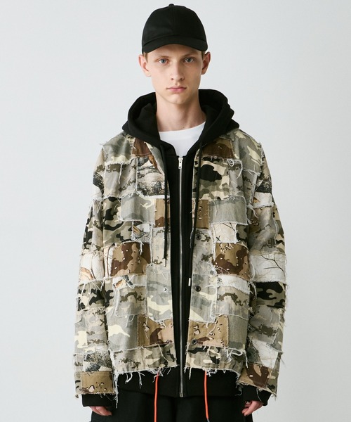 AIVER（アイバー） ミリタリージャケット モッズコート カモボロコーチ