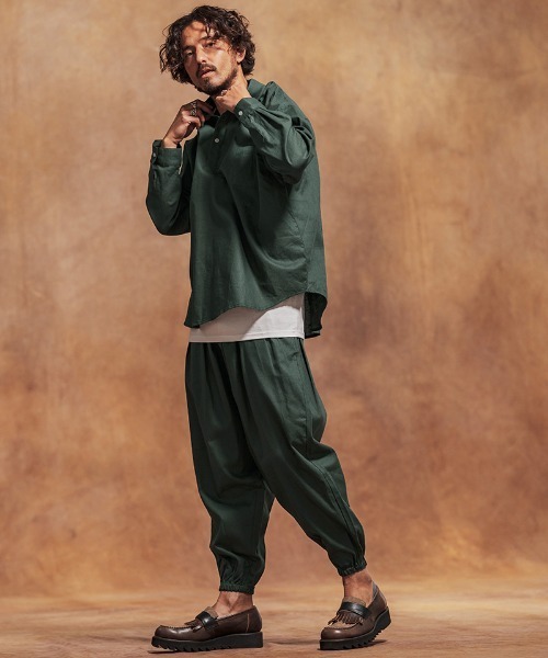 Jih Nunc（ジーヌンク） パンツ mp13128-コットンリネンバルーンパンツ