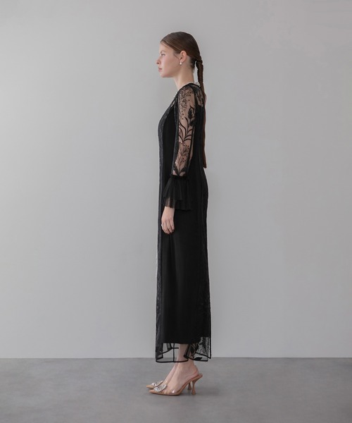 Leja（レジャ） ドレス 「LEJA」フラワーレースジュエルカラーIライン