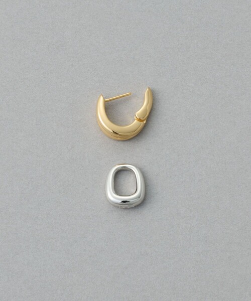 ete（エテ） ピアス チャーム ハグピアス バイカラー レディース